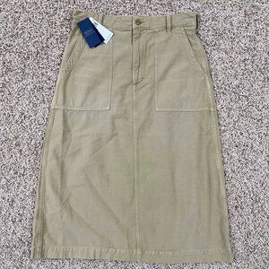 Polo Ralph Lauren Women’s The Ricky Skirt Khaki, Size 4 (New)